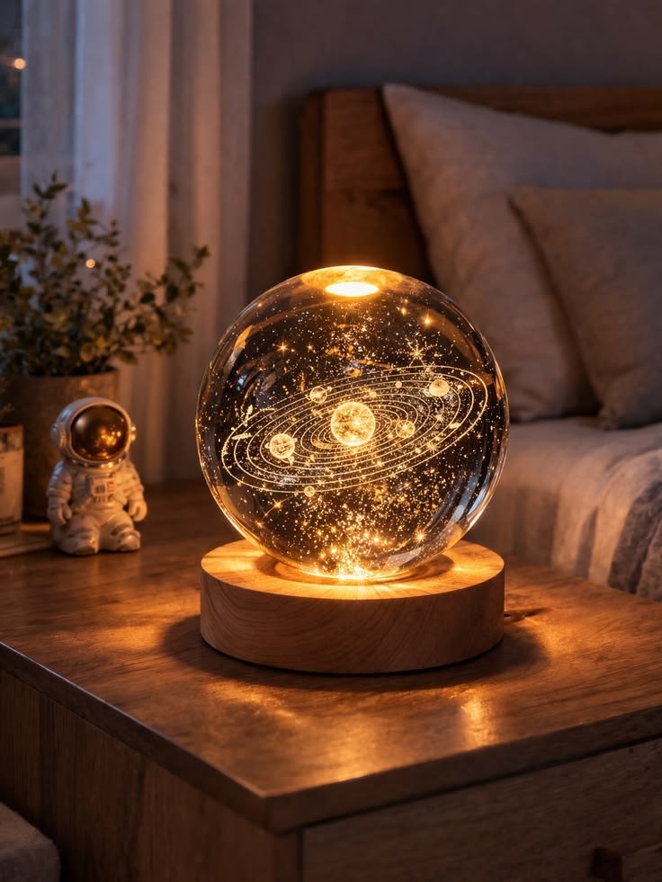Moon Crystal Lamp